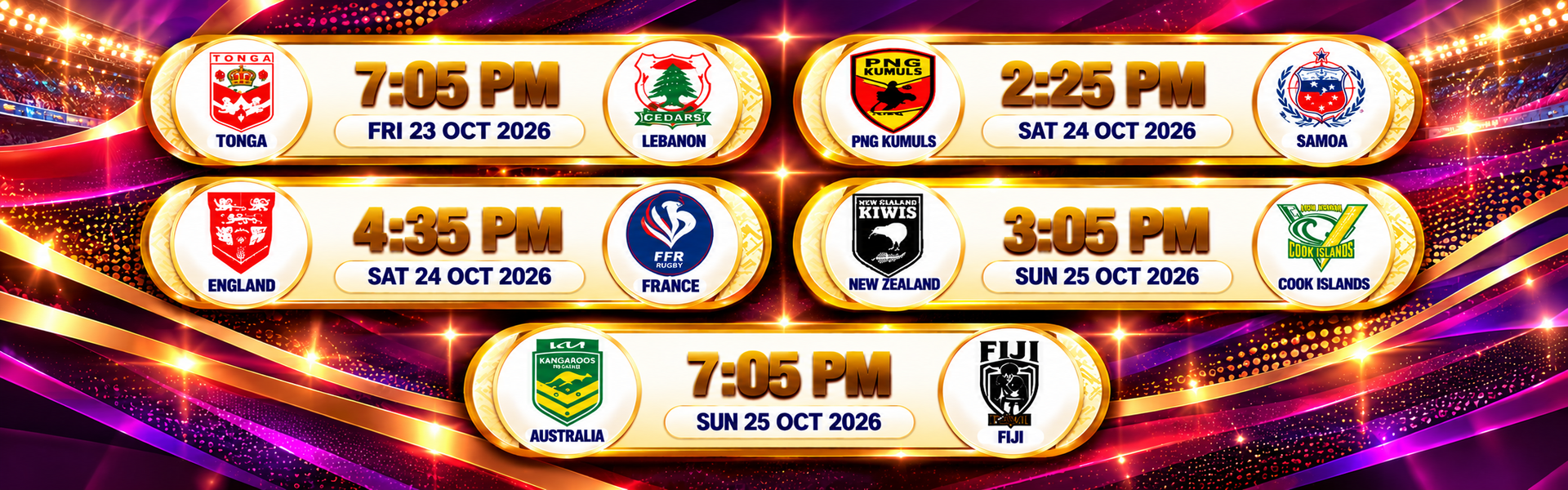 NRL Time Schedule
